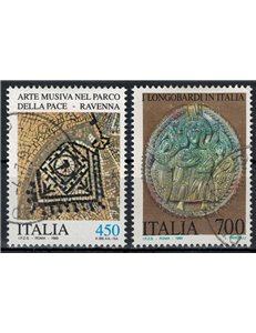 ITALIA 1990 Patrimonio artistico 2v us