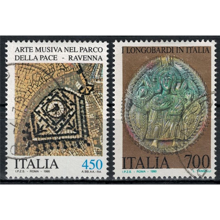 ITALY 1990 Artistic Heritage 2v us