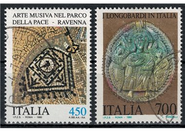 ITALIA 1990 Patrimonio artistico 2v us