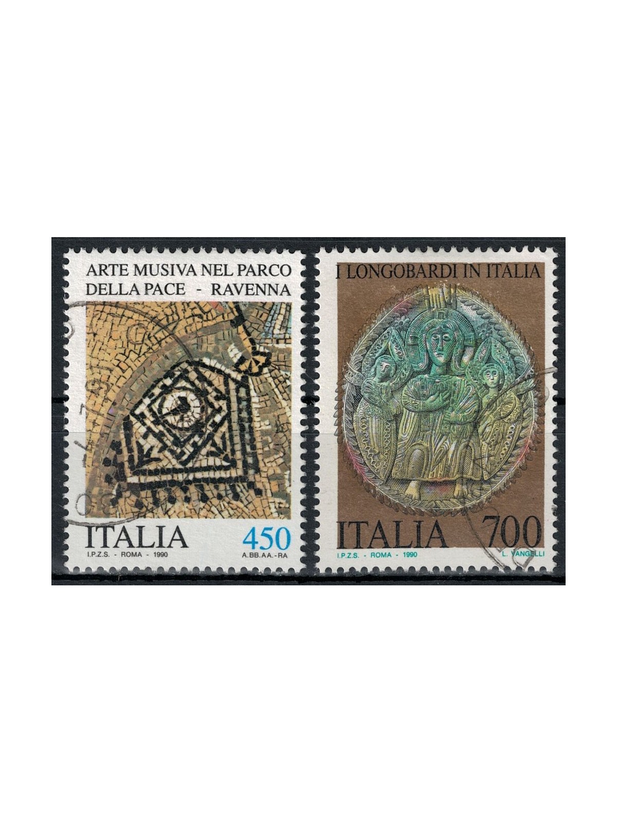 ITALY 1990 Artistic Heritage 2v us