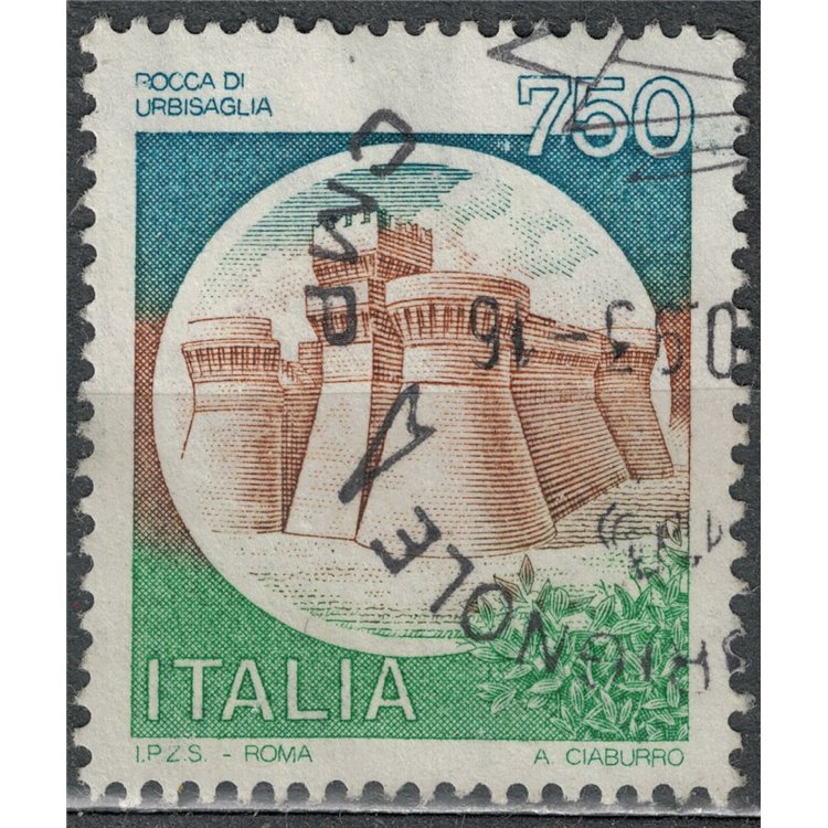 ITALY 1990 Castles, Rocca di Urbisaglia us