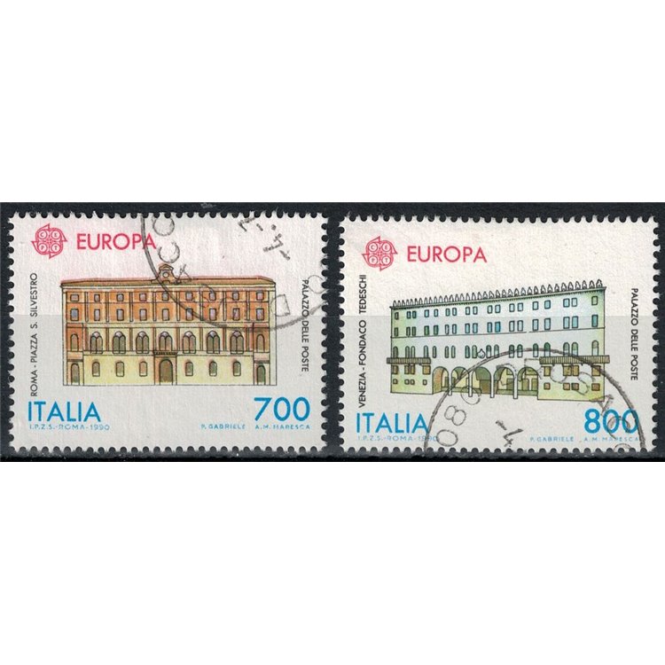 ITALY 1990 Europa 2v us