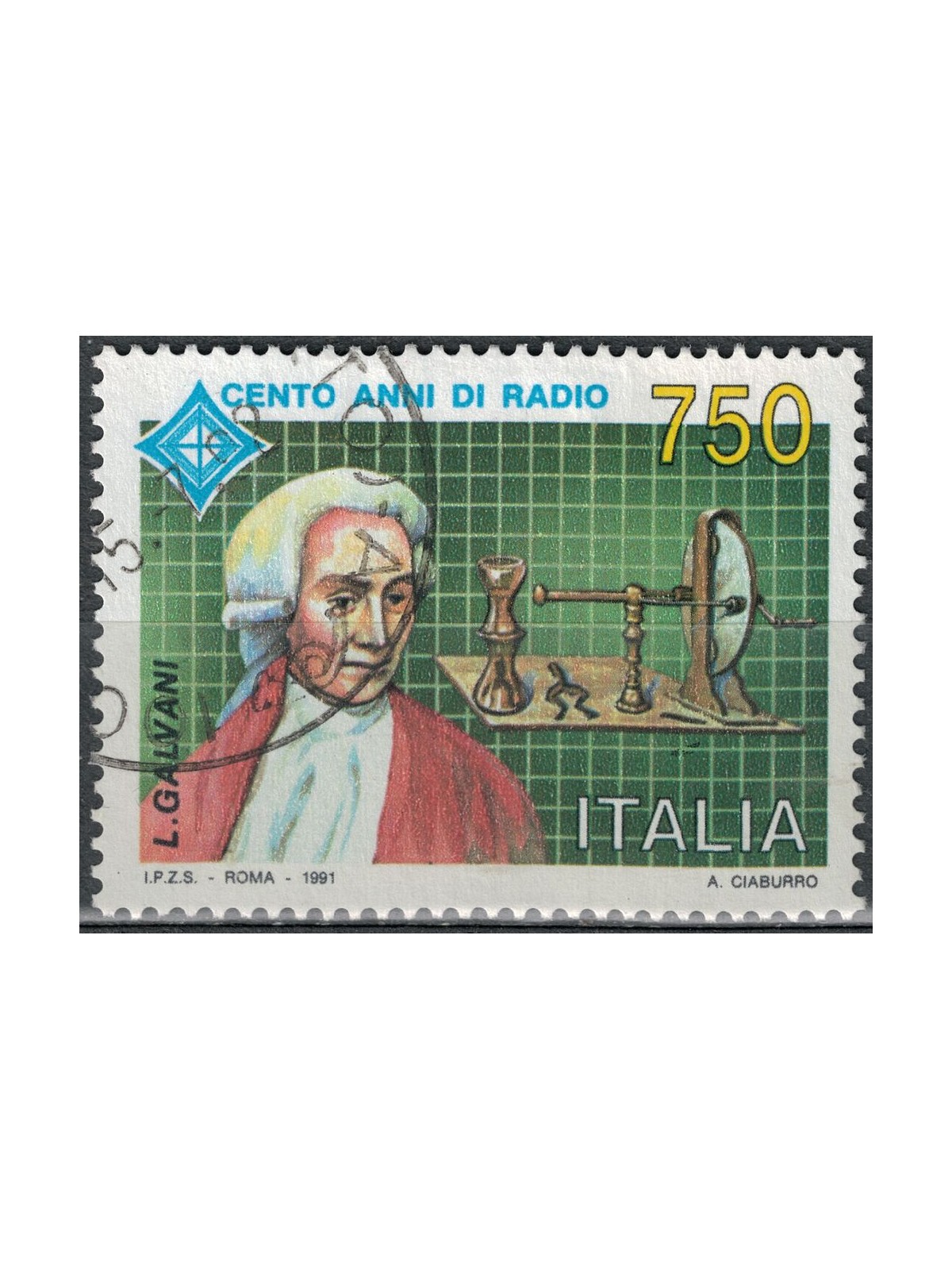 ITALIA 1991 Centenario della radio us
