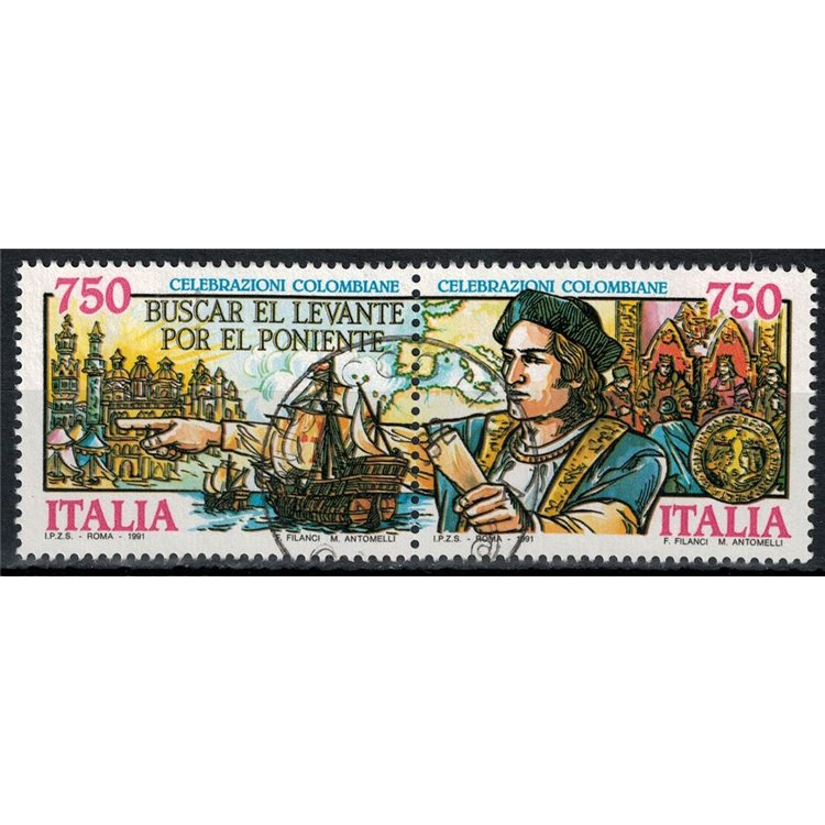 ITALIA 1991 Colombo 2v us