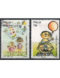 ITALY 1991 Children's Rights 2v us