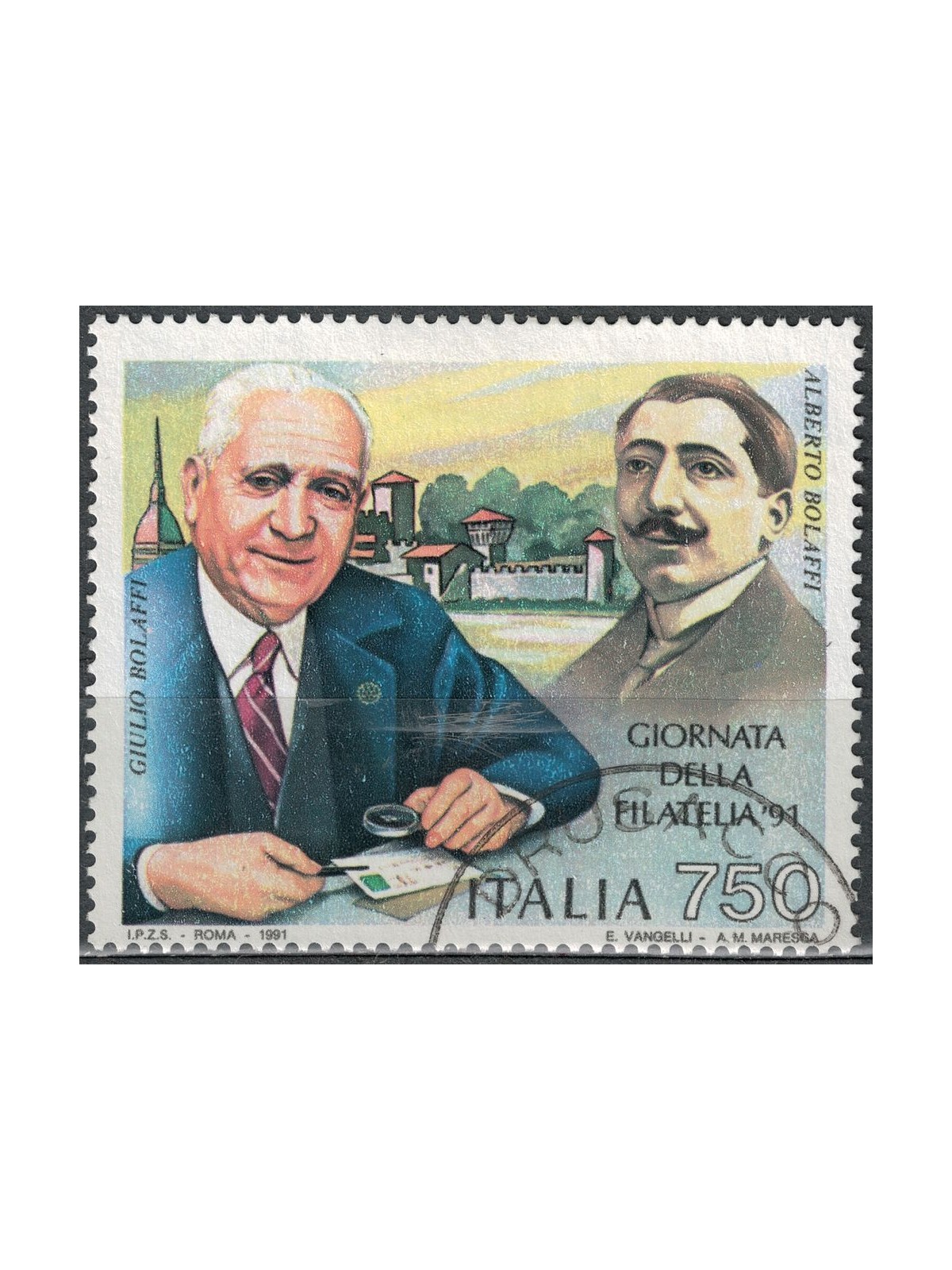 ITALY 1991 Philately Day, Bolaffi us