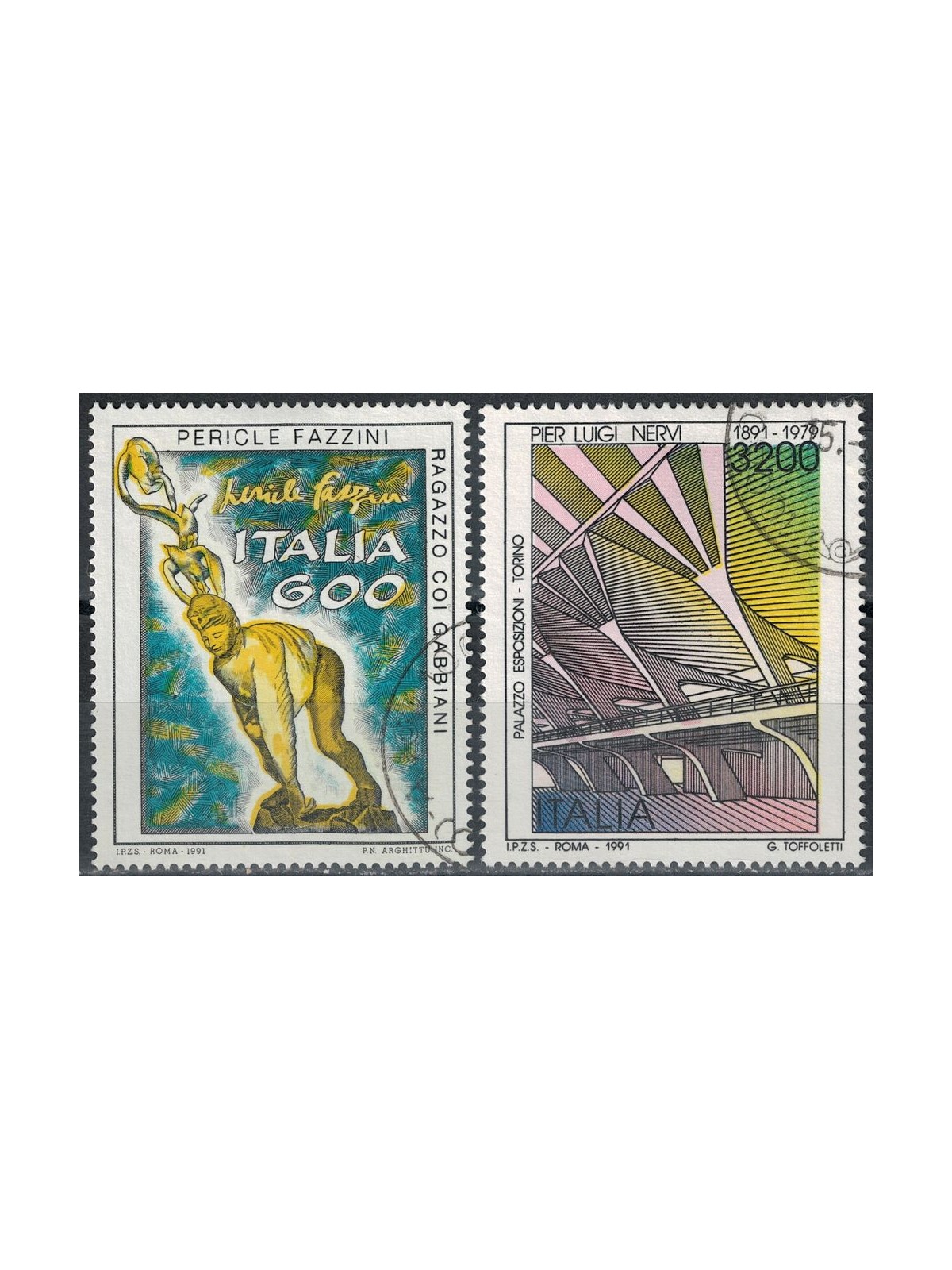ITALIA 1991 Patrimonio artistico 2v us