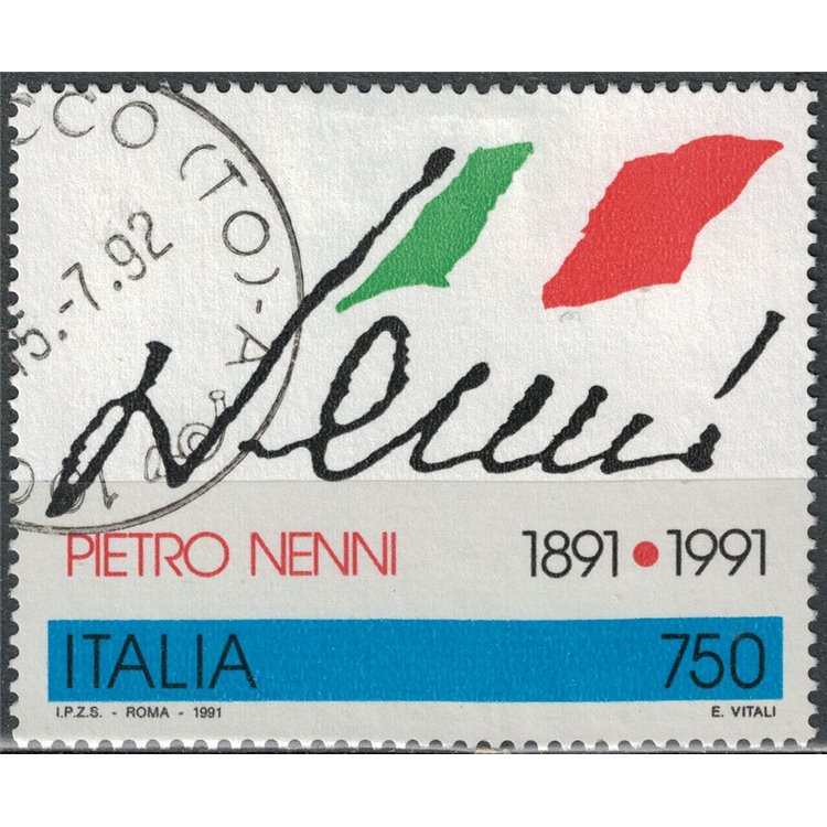 ITALY 1991 Pietro Nenni us