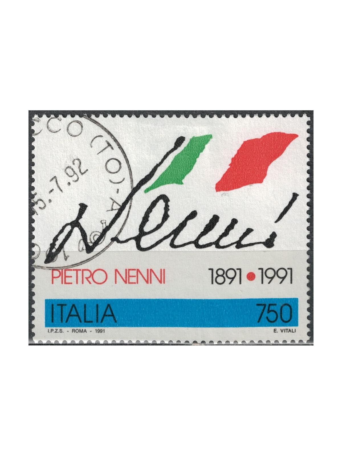 ITALIA 1991 Pietro Nenni us