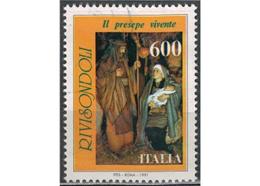ITALY 1991 Rivisondoli Nativity Scene us