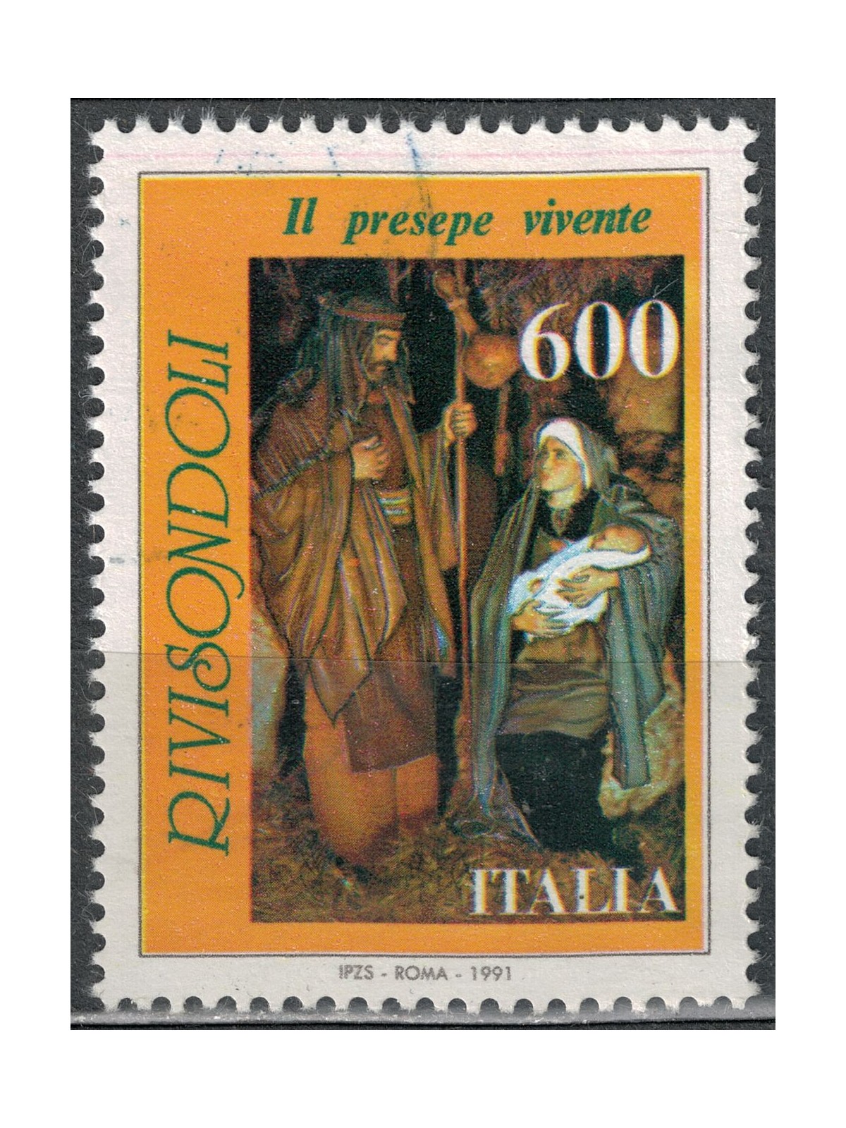 ITALIA 1991 Presepe di Rivisondoli us
