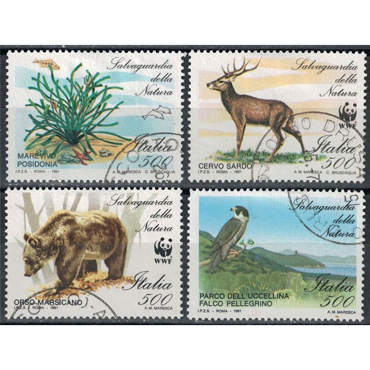 ITALIA 1991 Salvaguardia della natura 4v us