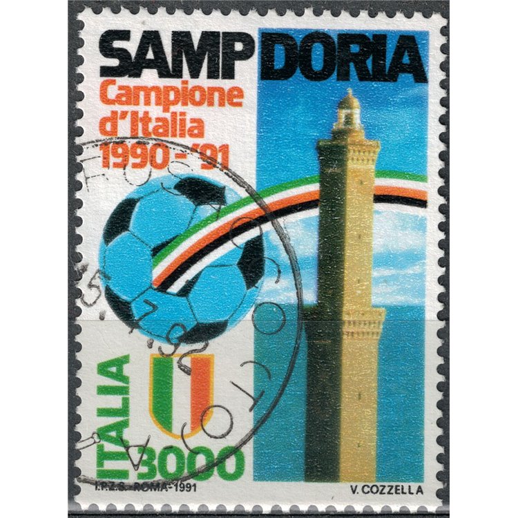 ITALIA 1991 Sampdoria campione d'Italia us