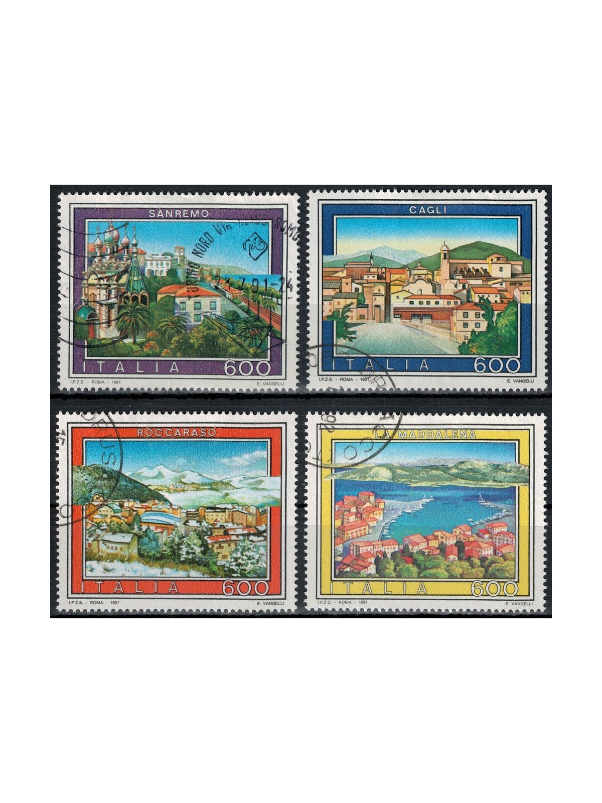 ITALY 1991 Tourism 4v us