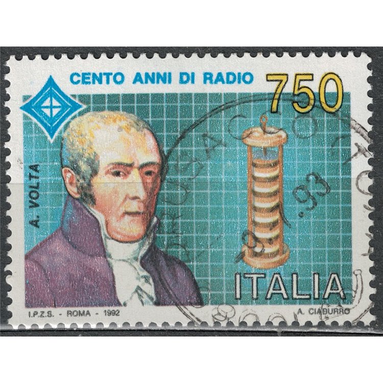 ITALIA 1992 Centenario della radio us