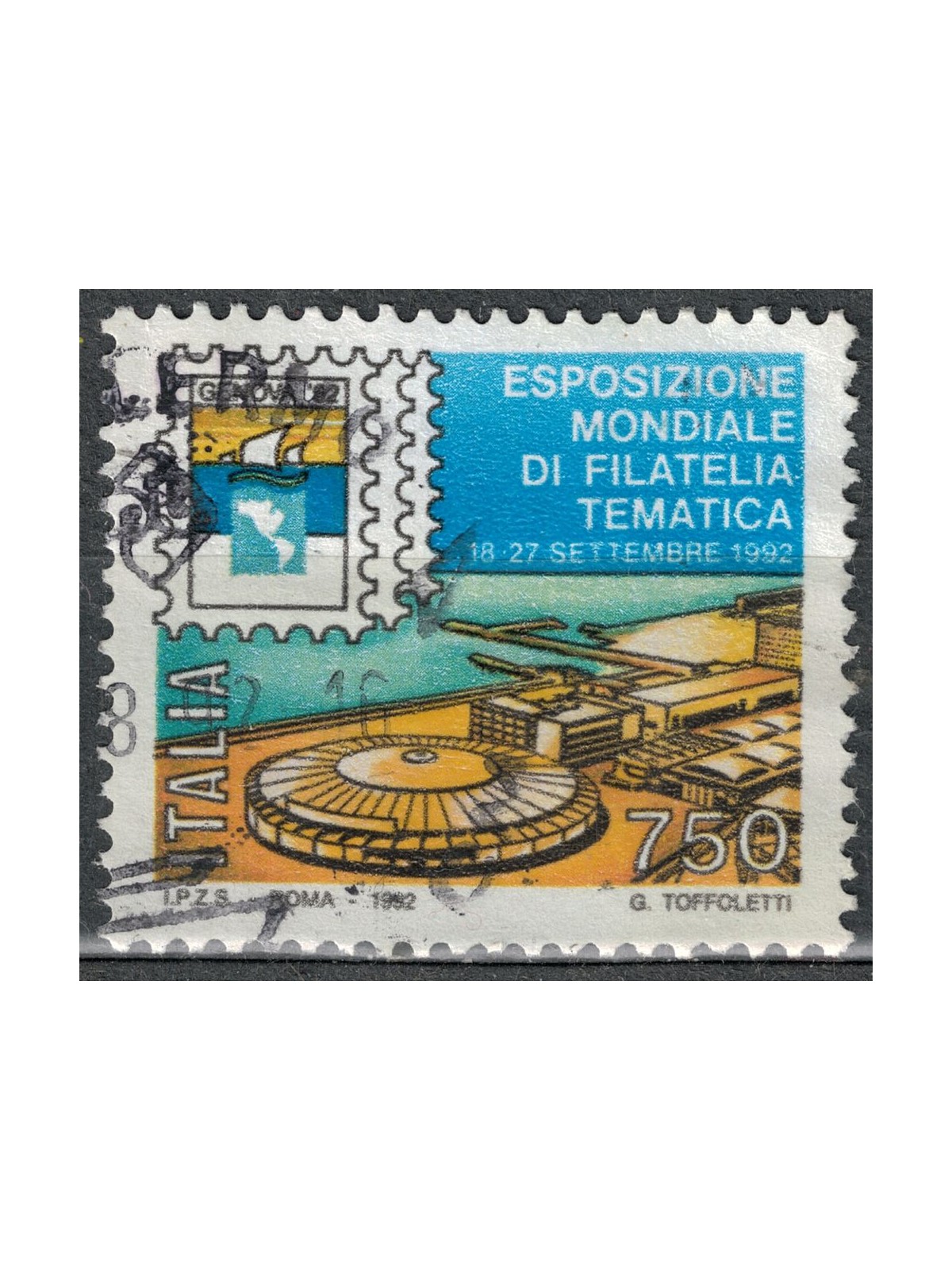 ITALIA 1992 Esposizione di filatelia us