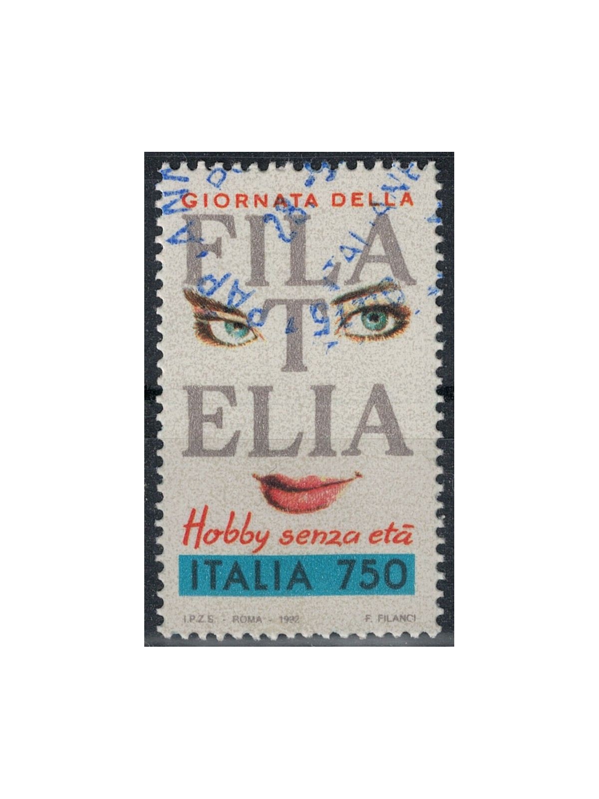 ITALY 1992 Philately Day (from booklet) us