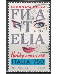 ITALIA 1992 Giornata della filatelia us