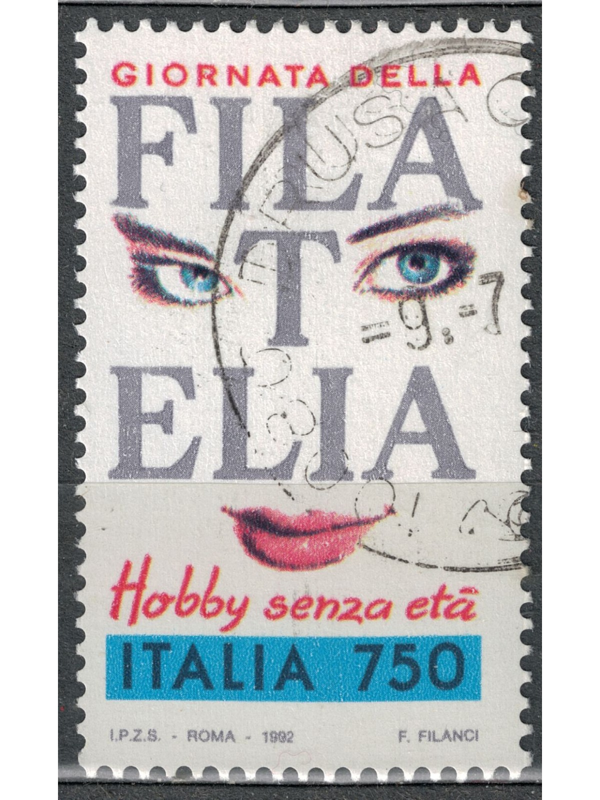ITALIA 1992 Giornata della filatelia us