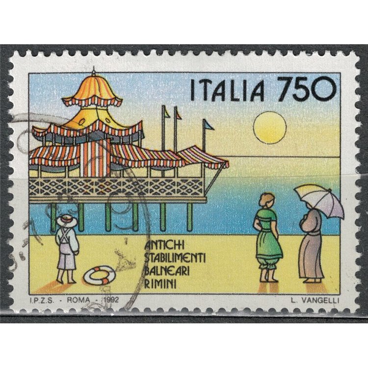 ITALIA 1992 Stabilimenti balneari Rimini us