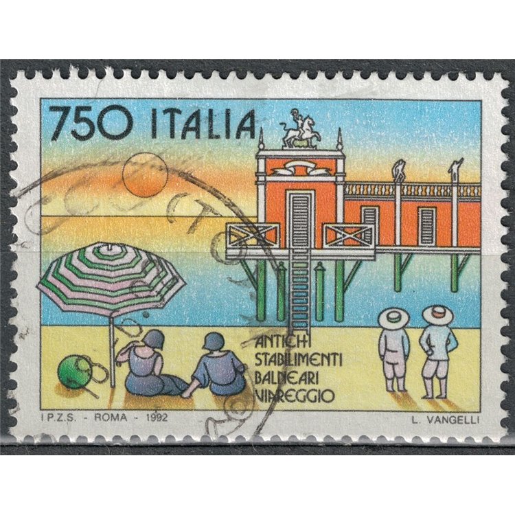 ITALY 1992 Beach resorts Viareggio us