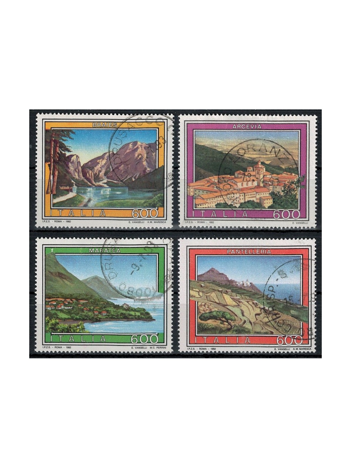 ITALY 1992 Tourism 4v us
