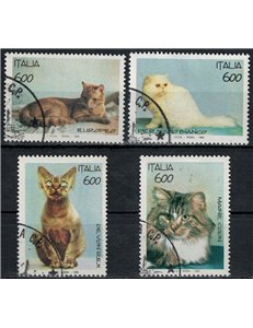 ITALY 1993 Pets, cats 4v us