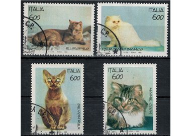 ITALIA 1993 Animali domestici, gatti 4v us