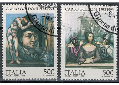 ITALY 1993 Carlo Goldoni 2v us
