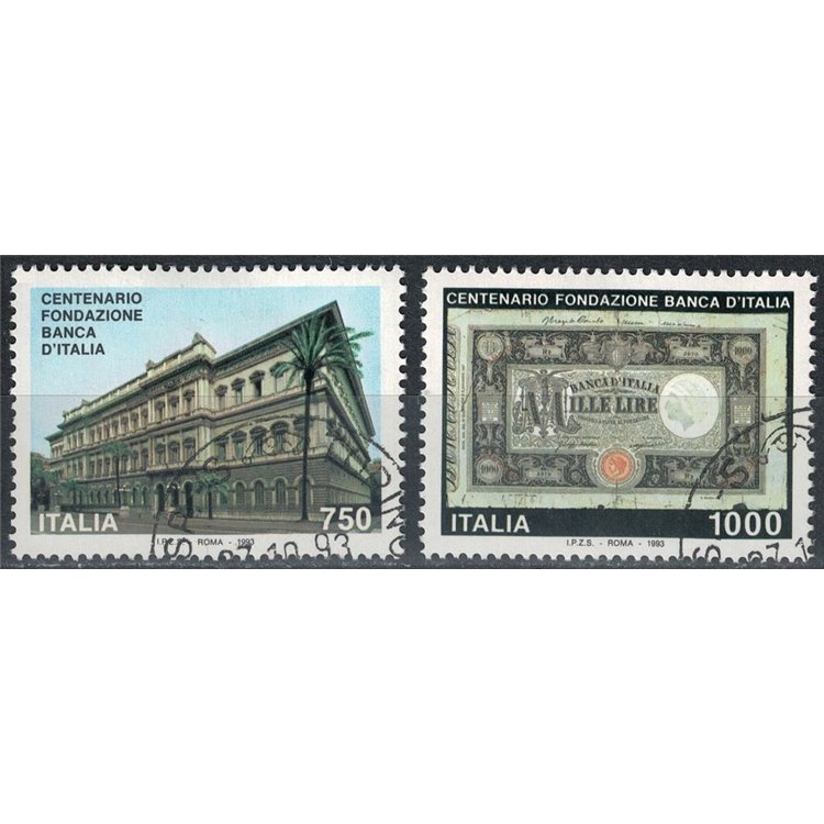 ITALY 1993 Bank of Italy 2v us
