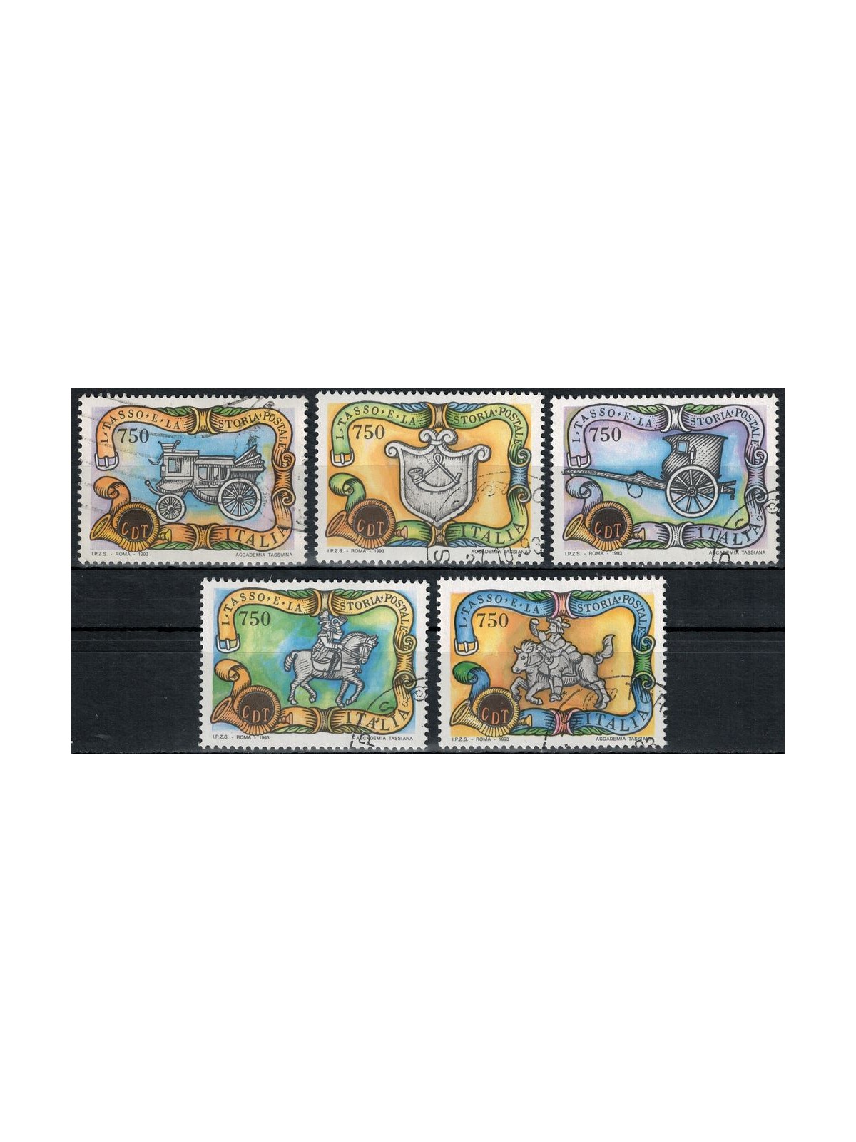 ITALY 1993 Cornello dei Tasso 5v us