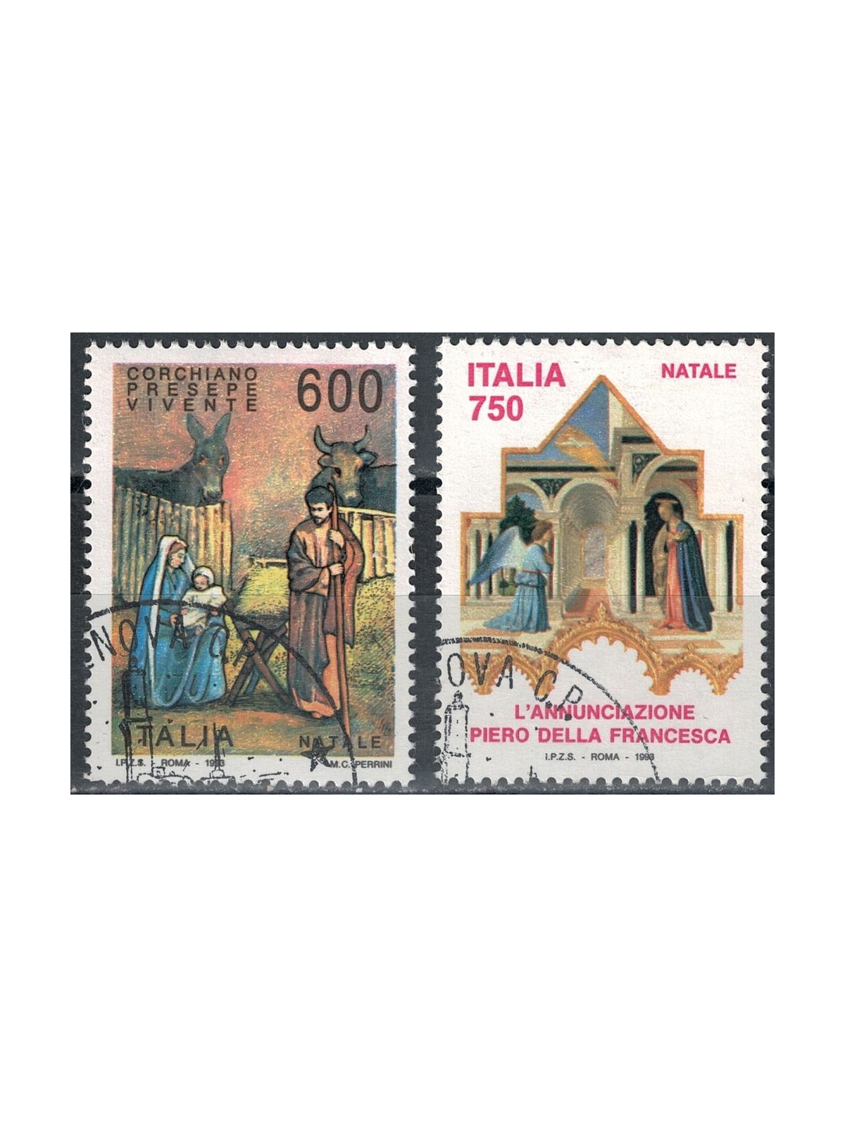 ITALIA 1993 Natale 2v us