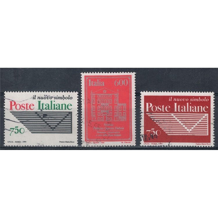 ITALY 1994 Italian Post Office 3v us