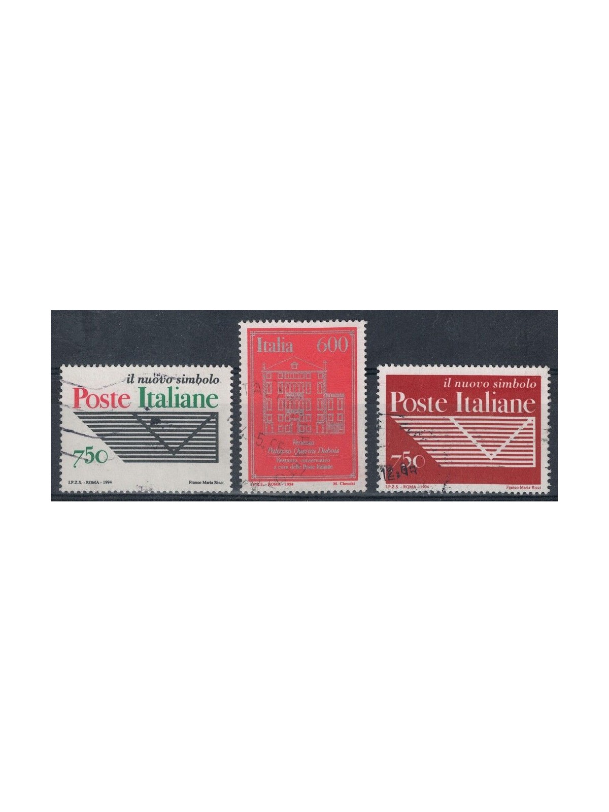 ITALIA 1994 Ente Poste Italiane 3v us