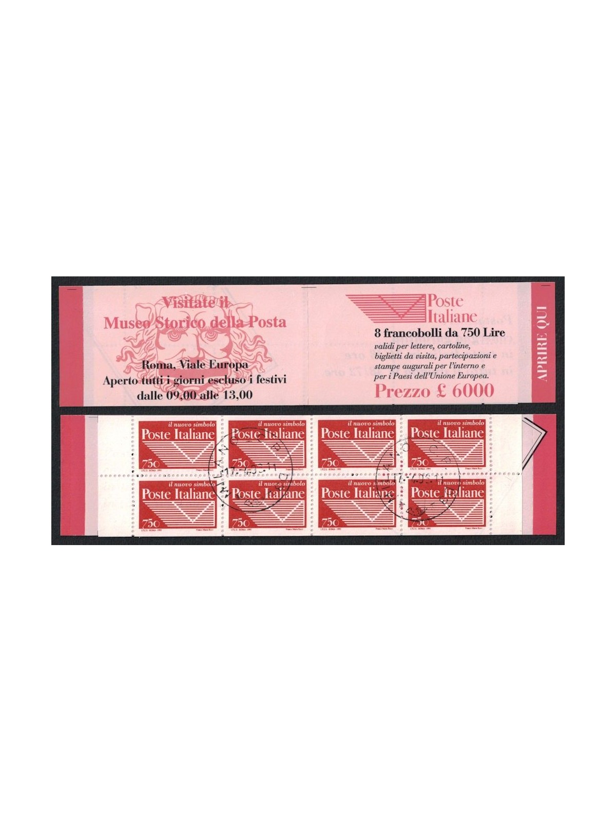 ITALY 1995 Italian Post Office £750 booklet us