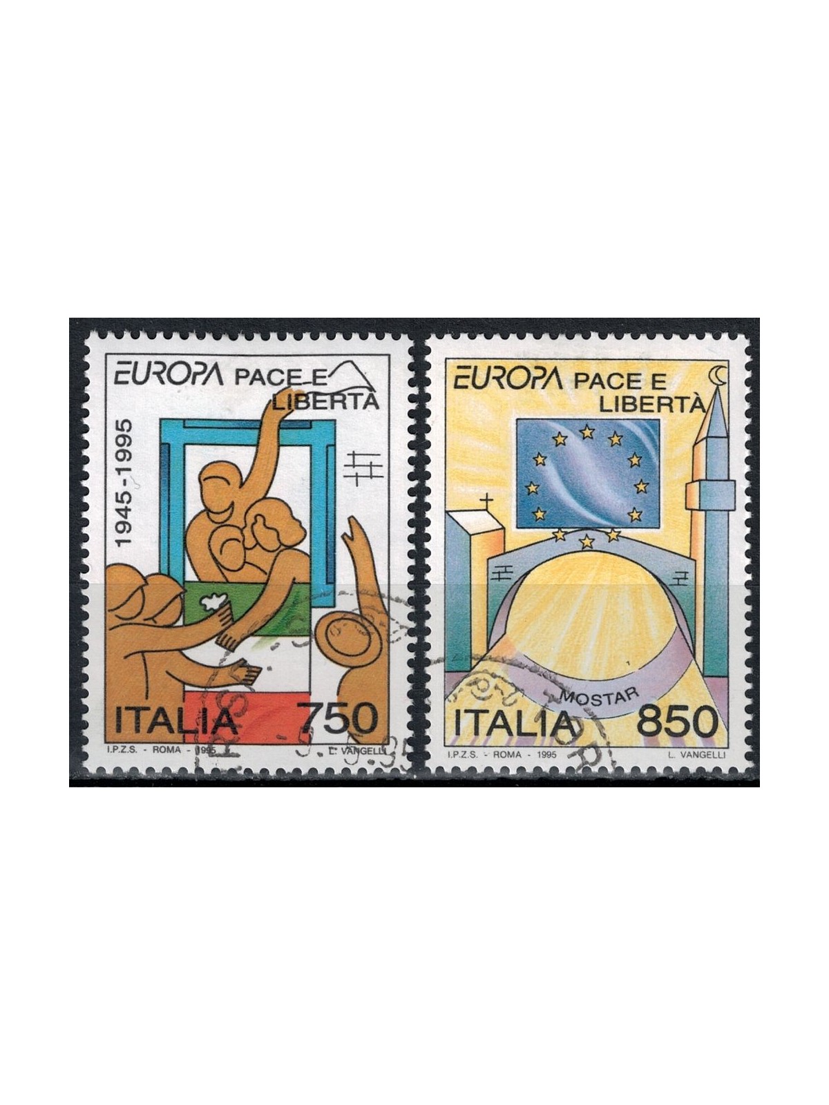 ITALIA 1995 Europa 2v us