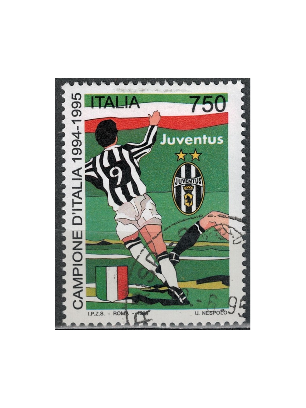 ITALY 1995 Juventus champion of Italy us