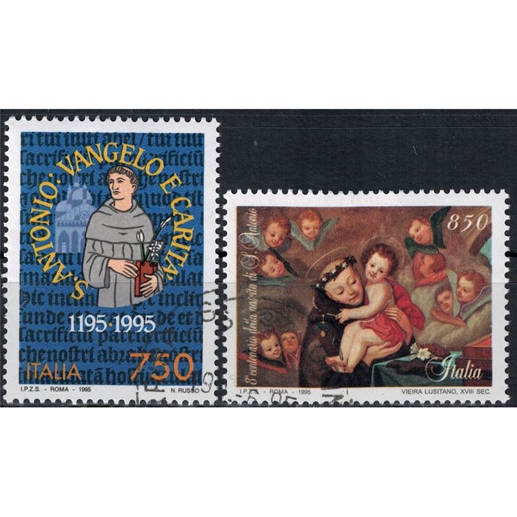 ITALY 1995 Saint Anthony of Padua 2v us
