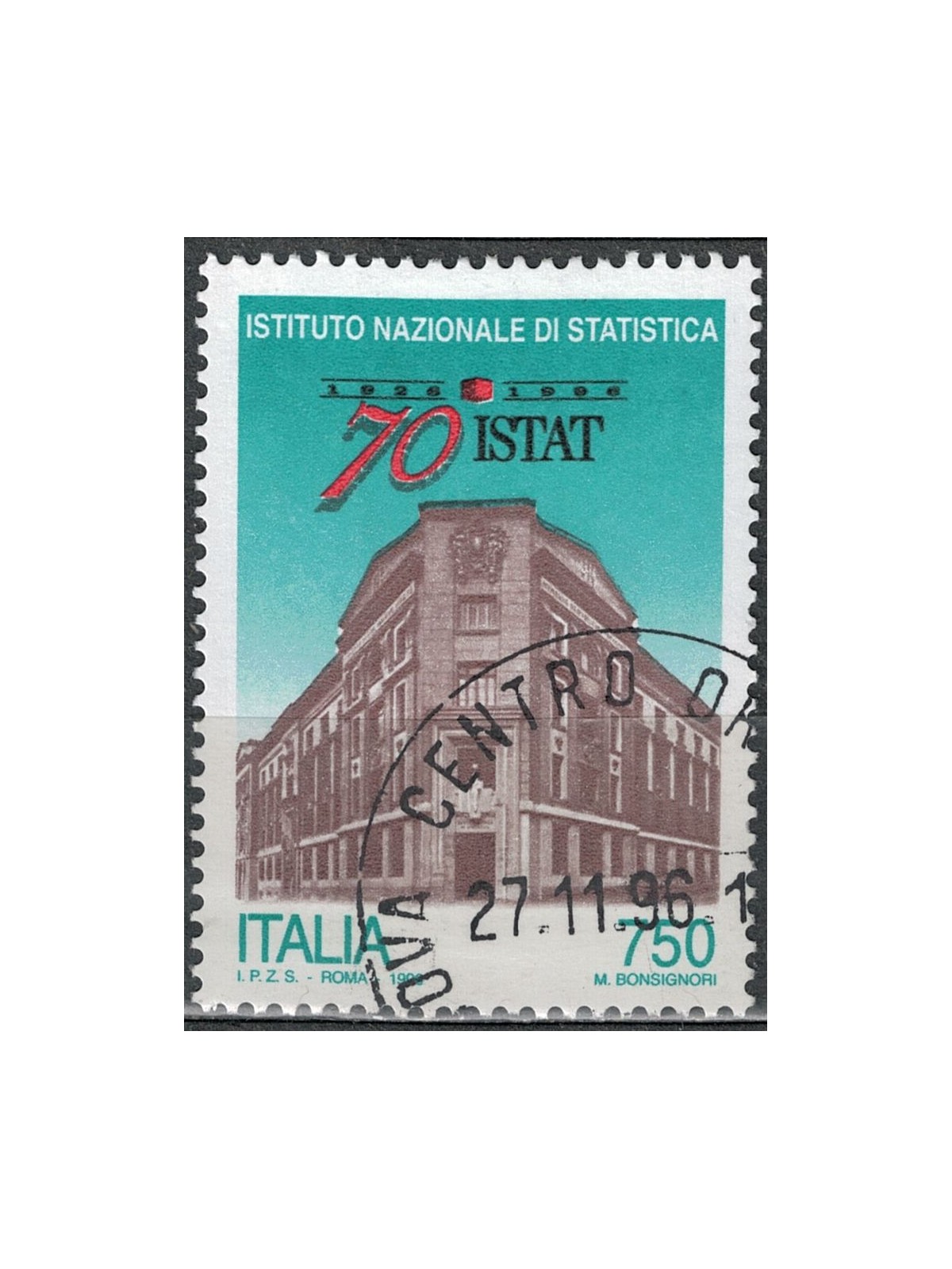 ITALY 1996 ISTAT Anniversary us