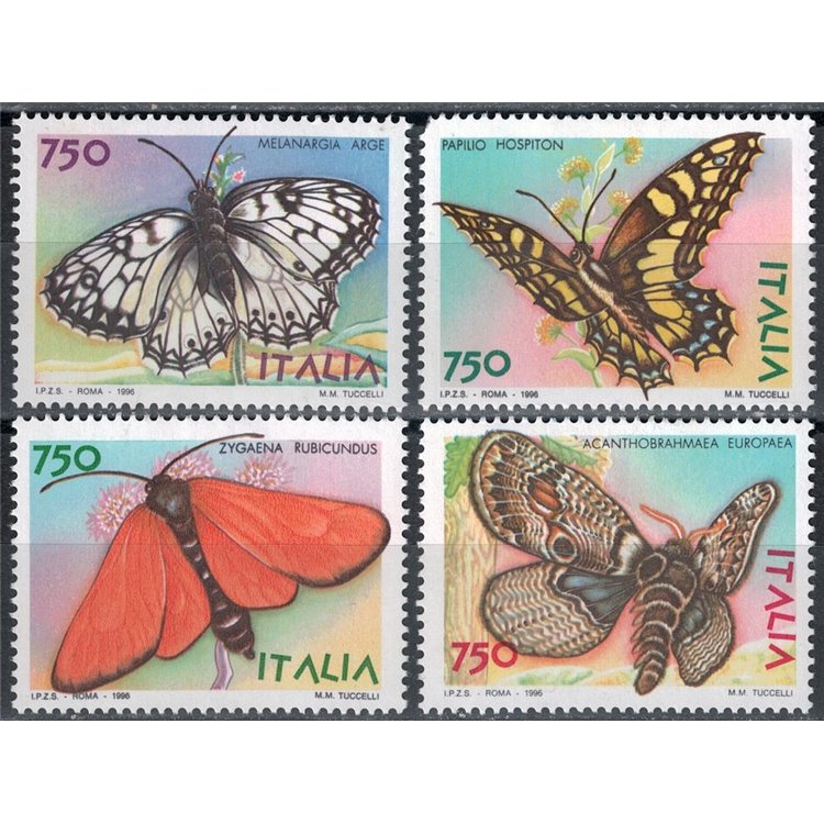 ITALIA 1996 Farfalle 4v us