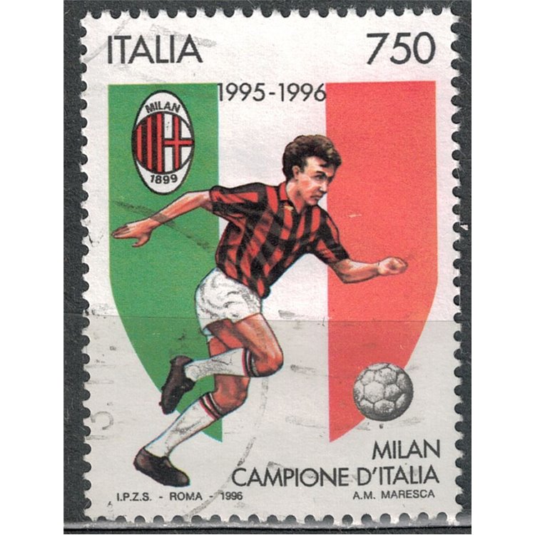 ITALY 1996 Milan champion of Italy us
