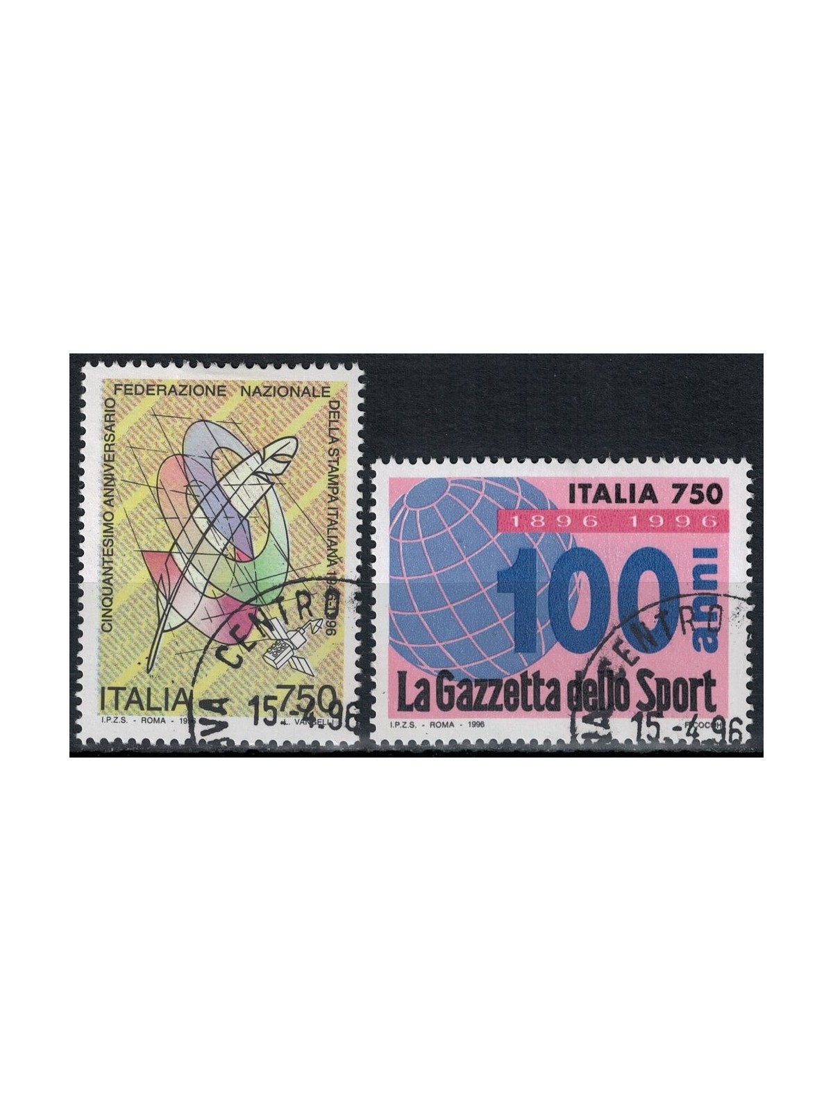 ITALIA 1996 Stampa e Gazzetta 2v us