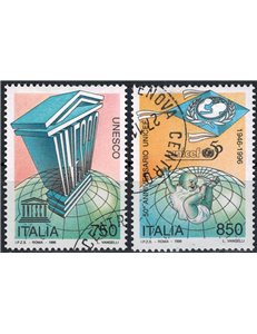 ITALIA 1996 Unesco e Unicef 2v us