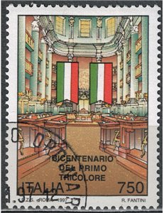 ITALIA 1997 Bandiera tricolore us