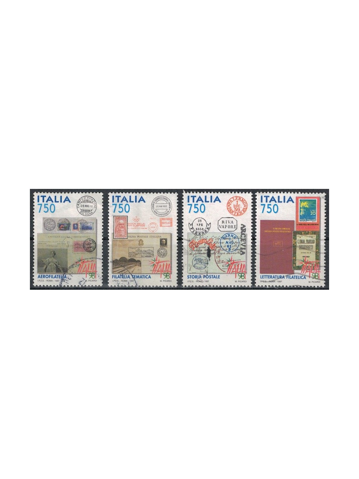 ITALY 1997 Philatelic Exhibition 4v us