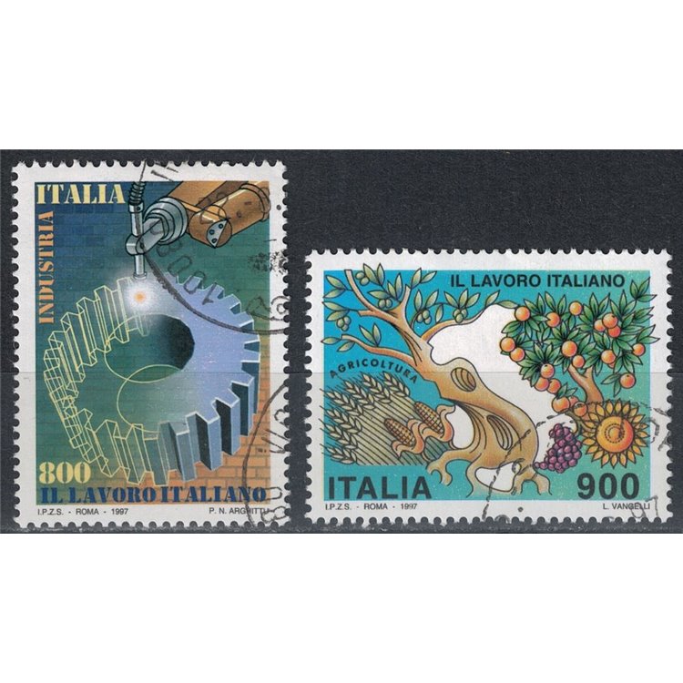 ITALY 1997 Italian work 2v us
