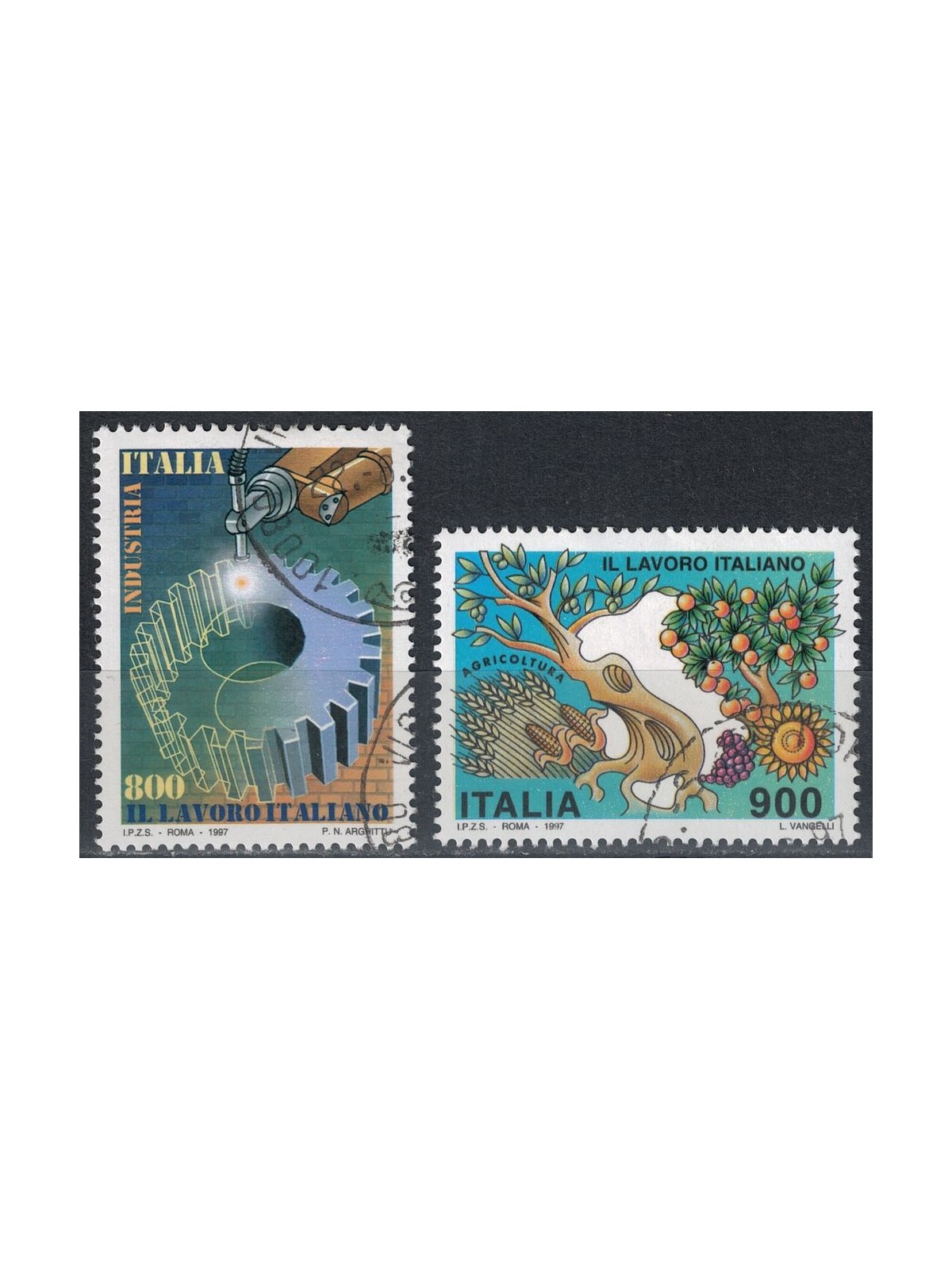 ITALIA 1997 Lavoro italiano 2v us