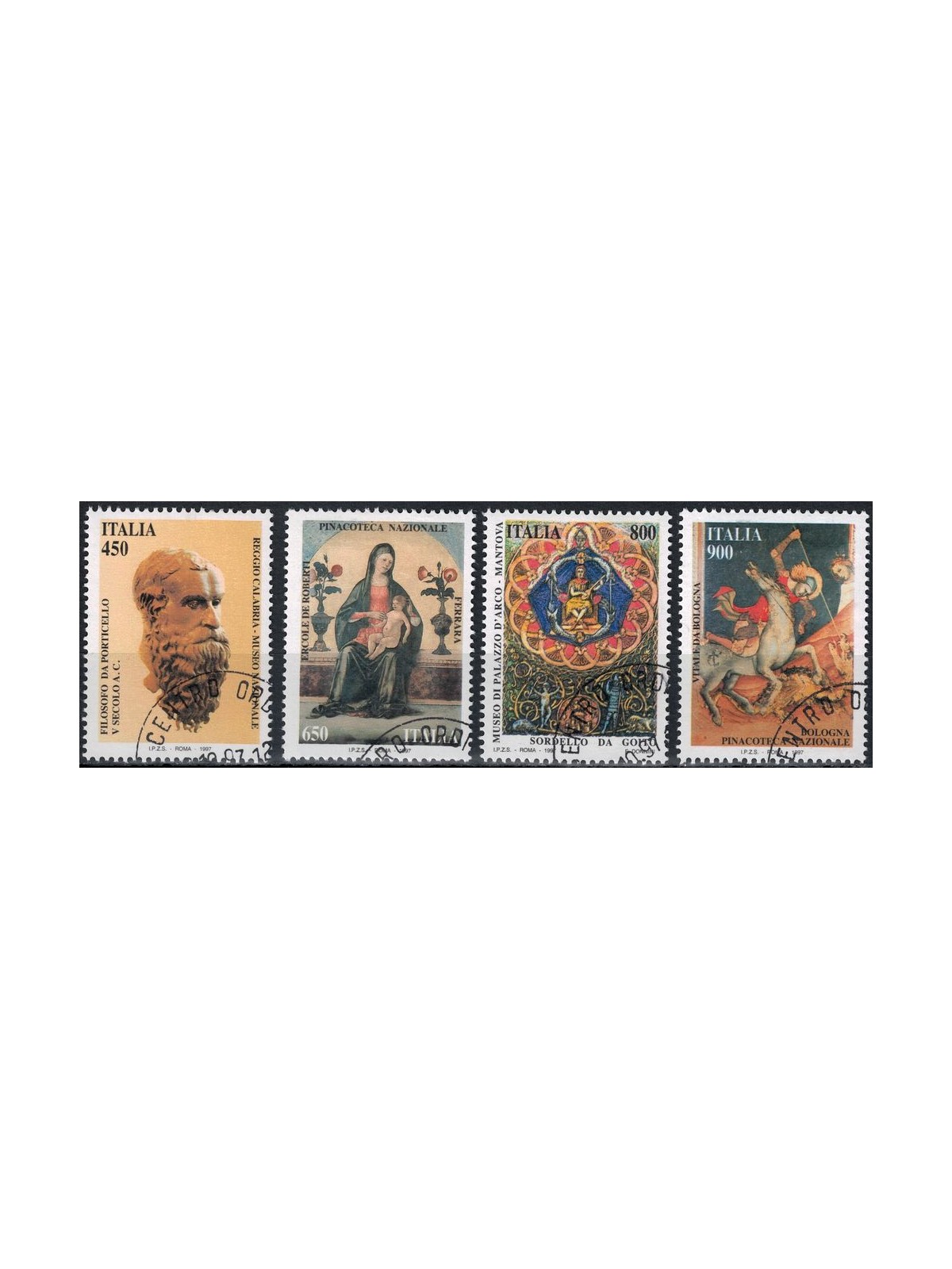 ITALY 1997 Artistic Heritage 4v us