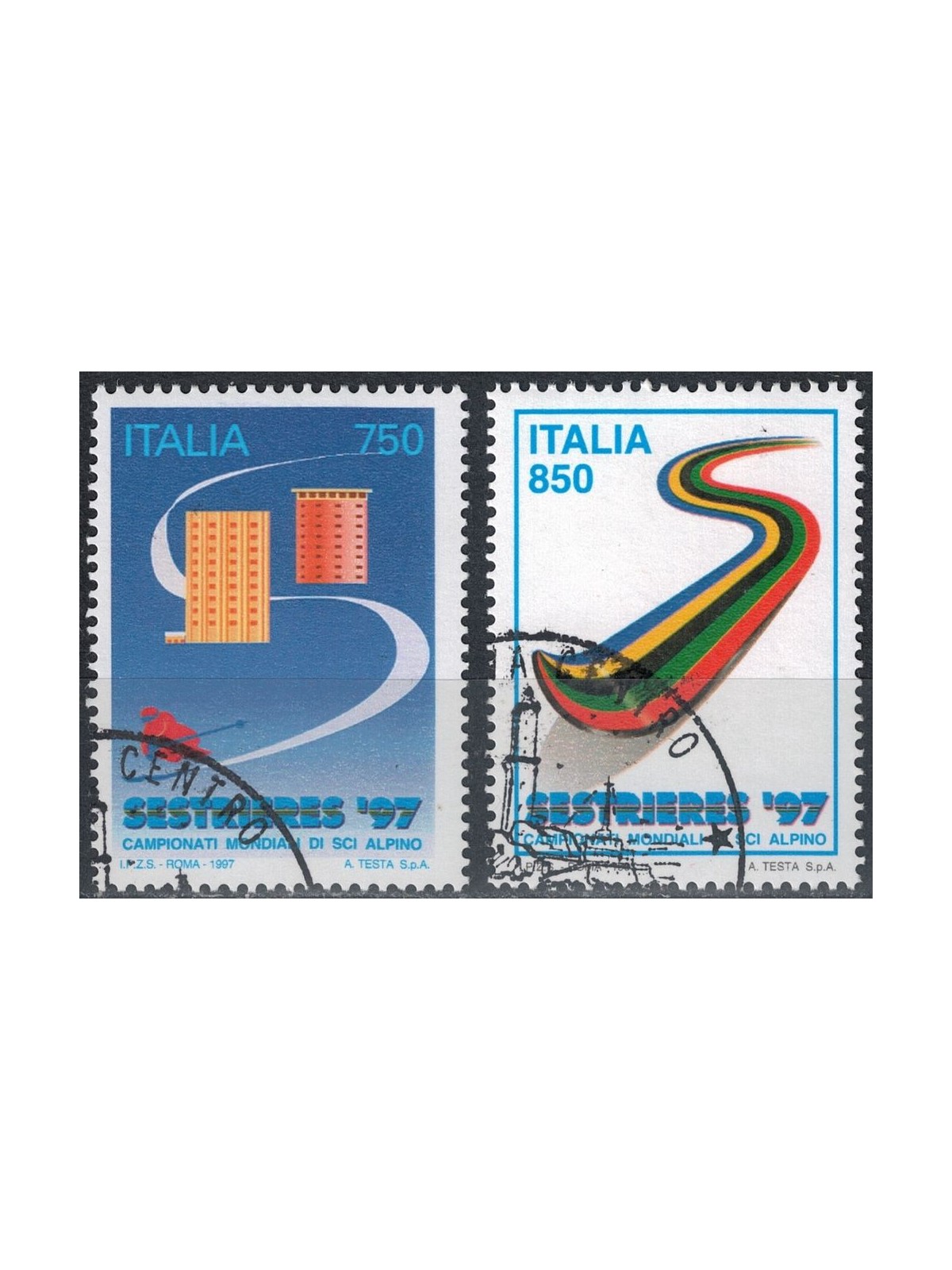ITALY 1997 Alpine Skiing 2v us