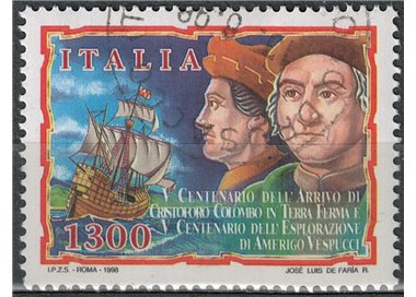 ITALIA 1998 Cristoforo Colombo e Amerigo Vespucci us